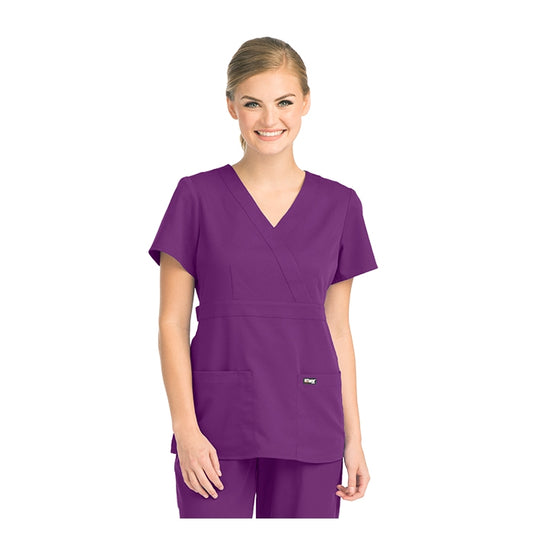 Grey's Anatomy Women's Scrub Top Purple Rain
