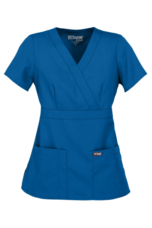 Grey's Anatomy Women's Scrub Top Royal