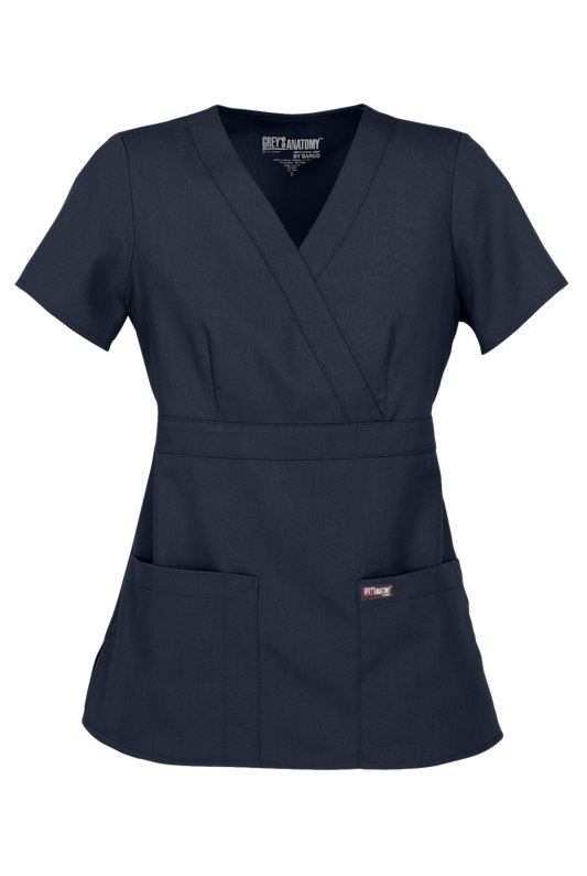 Grey's Anatomy Women's Scrub Top Steel