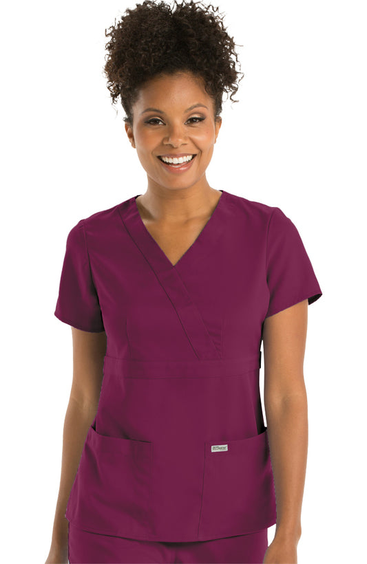 Grey's Anatomy Women's Scrub Top Wine