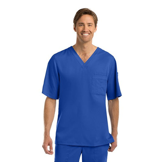 Grey's Anatomy Men's Scrub Top Royal