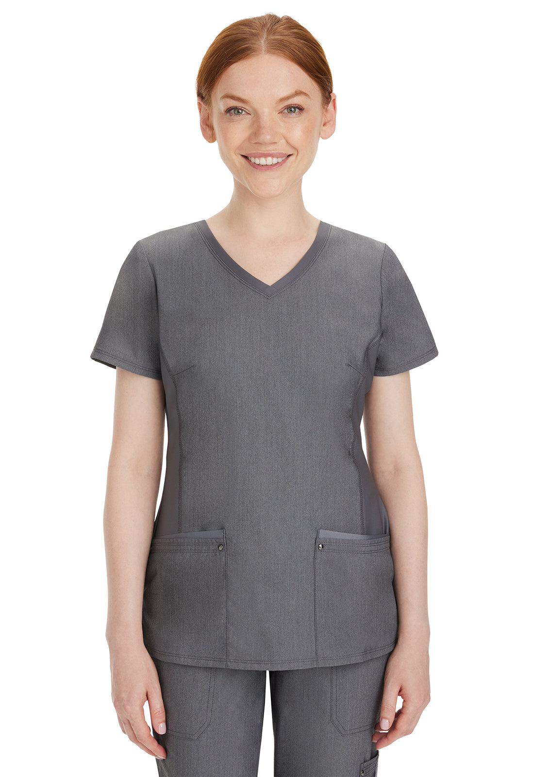 Healing Hands Purple Label Yoga Juliet Top Heather Grey