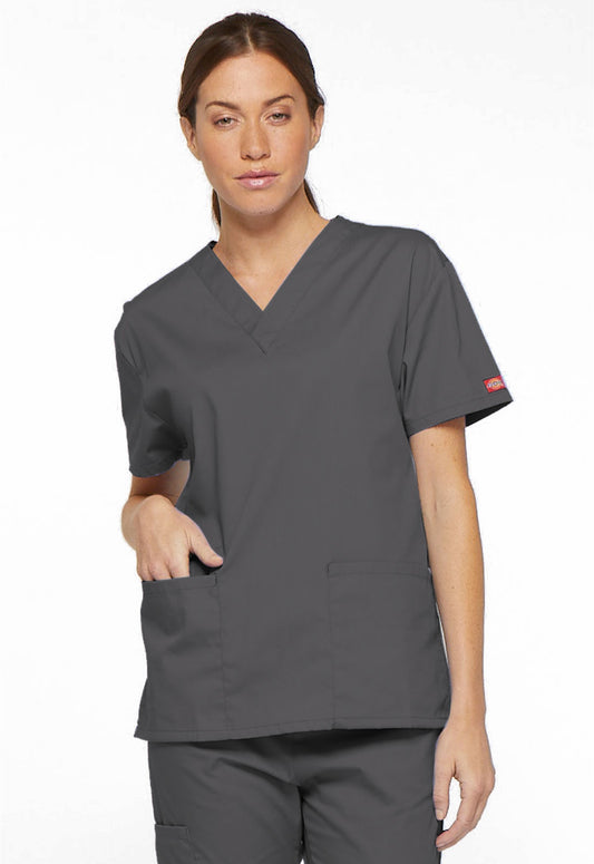 Dickies Scrub Top Pewter