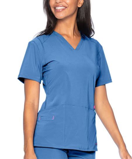 Smitten Women's V-Neck Scrub Top - CEIL